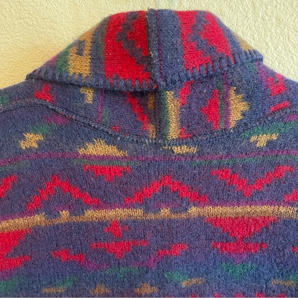 Vintage Alps Geometric Wool Vest L - Picture 5 of 5